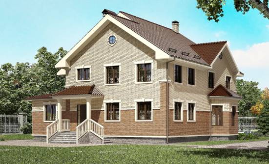 300-004-Л Проект двухэтажного дома, просторный дом из газосиликатных блоков Гудермес | Проекты домов от House Expert
