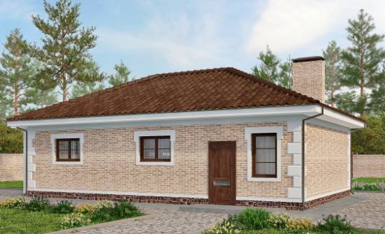 070-005-П Проект гаража из кирпича Гудермес | Проекты домов от House Expert
