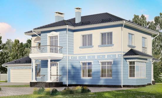 285-003-Л Проект двухэтажного дома, гараж, красивый дом из кирпича Грозный | Проекты домов от House Expert