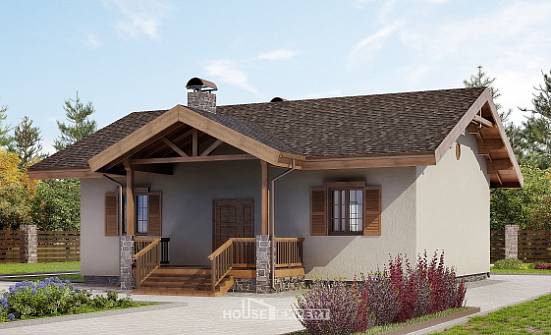 090-002-Л Проект одноэтажного дома, недорогой загородный дом из кирпича Грозный | Проекты домов от House Expert