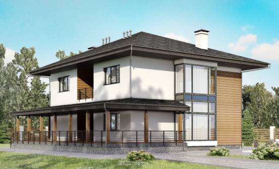 245-001-П Проект двухэтажного дома, просторный дом из теплоблока Грозный | Проекты домов от House Expert