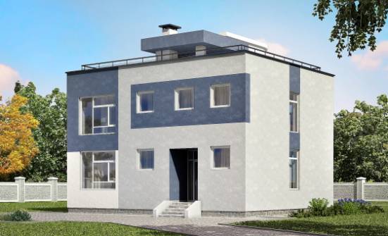 180-005-П Проект двухэтажного дома, классический дом из твинблока Гудермес | Проекты домов от House Expert