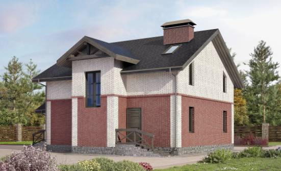 160-014-Л Проект двухэтажного дома, уютный коттедж из поризованных блоков Грозный | Проекты домов от House Expert