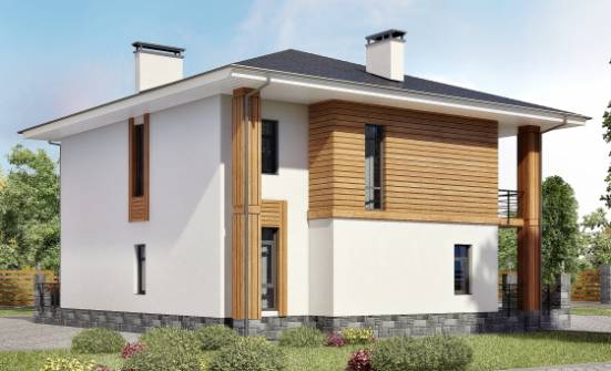 180-015-П Проект двухэтажного дома, красивый дом из керамзитобетонных блоков Гудермес | Проекты домов от House Expert