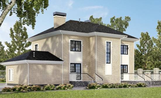 180-006-П Проект двухэтажного дома, гараж, классический домик из кирпича Грозный | Проекты домов от House Expert