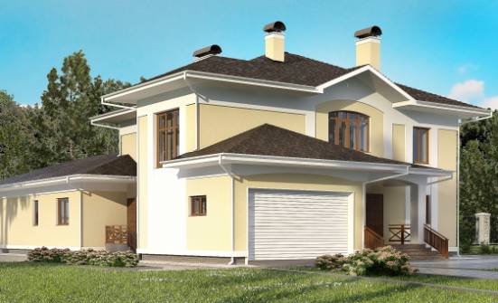 375-002-Л Проект двухэтажного дома, гараж, современный коттедж из кирпича Грозный | Проекты домов от House Expert