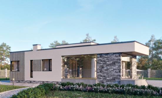 175-001-Л Проект одноэтажного дома, бюджетный загородный дом из газосиликатных блоков Грозный | Проекты домов от House Expert