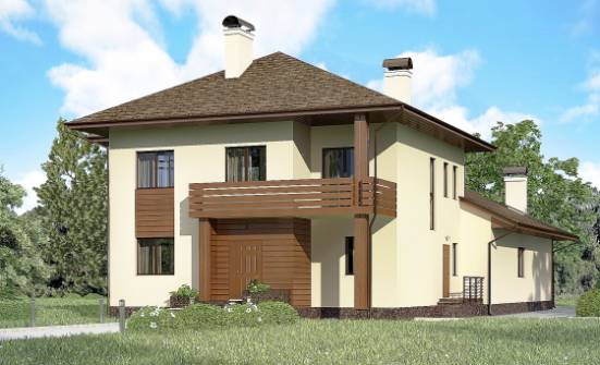 300-001-П Проект двухэтажного дома, просторный загородный дом из кирпича Грозный | Проекты домов от House Expert