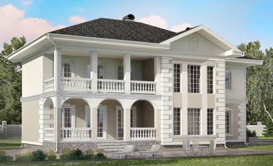 340-002-П Проект двухэтажного дома, гараж, уютный загородный дом из кирпича Гудермес | Проекты домов от House Expert