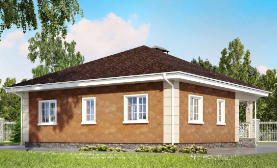 100-001-Л Проект одноэтажного дома, красивый загородный дом из керамзитобетонных блоков Грозный | Проекты домов от House Expert