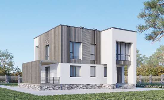 150-017-П Проект двухэтажного дома, бюджетный коттедж из газобетона Гудермес | Проекты домов от House Expert