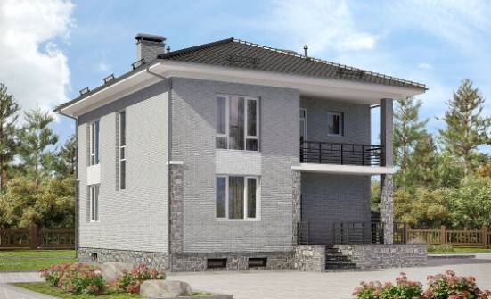 275-004-П Проект трехэтажного дома, гараж, красивый загородный дом из кирпича Грозный | Проекты домов от House Expert