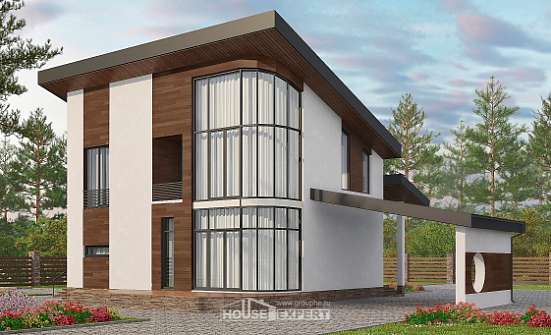 230-001-П Проект двухэтажного дома мансардный этаж, средний дом из кирпича Гудермес | Проекты домов от House Expert