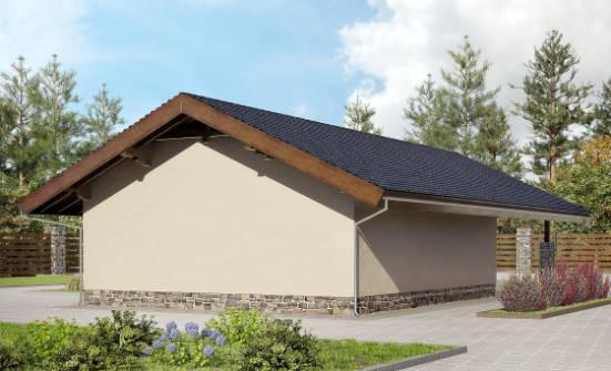 060-005-П Проект гаража из кирпича Гудермес | Проекты домов от House Expert