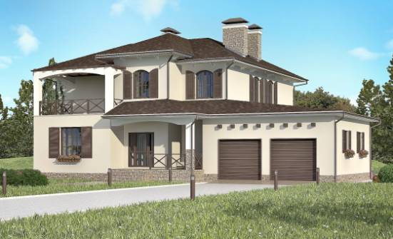 285-002-П Проект двухэтажного дома, гараж, просторный домик из кирпича Гудермес | Проекты домов от House Expert