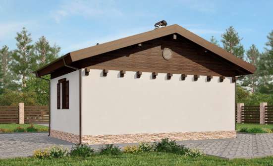 040-003-П Проект бани из пеноблока Грозный | Проекты одноэтажных домов от House Expert