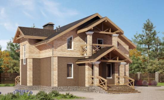 160-014-П Проект двухэтажного дома, современный дом из газобетона Гудермес | Проекты домов от House Expert