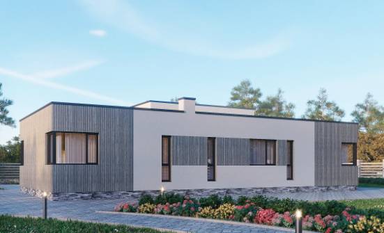 175-001-Л Проект одноэтажного дома, бюджетный загородный дом из газосиликатных блоков Грозный | Проекты одноэтажных домов от House Expert