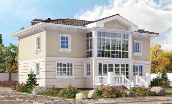210-005-Л Проект двухэтажного дома, классический домик из поризованных блоков Грозный | Проекты домов от House Expert