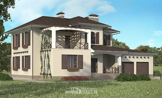 285-002-П Проект двухэтажного дома, гараж, просторный домик из кирпича Гудермес | Проекты домов от House Expert