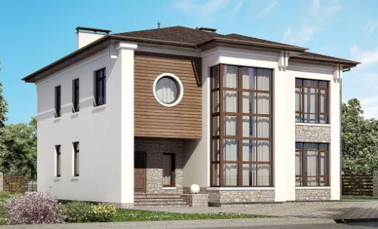 300-005-П Проект двухэтажного дома, классический загородный дом из кирпича Гудермес | Проекты домов от House Expert