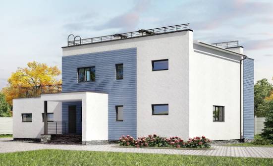 180-012-Л Проект двухэтажного дома и гаражом, простой коттедж из кирпича Грозный | Проекты домов от House Expert