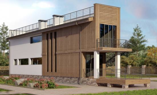 100-003-Л Проект двухэтажного дома, недорогой дом из теплоблока Гудермес | Проекты домов от House Expert