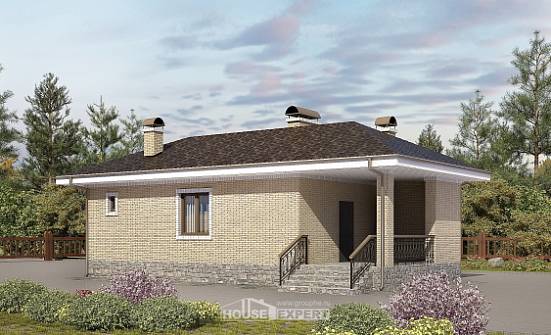 040-002-П Проект бани из бризолита Гудермес | Проекты домов от House Expert