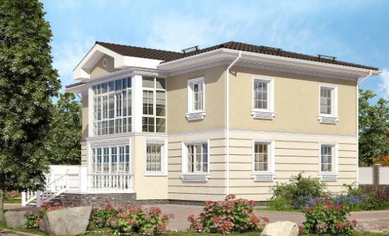 210-005-Л Проект двухэтажного дома, классический домик из поризованных блоков Грозный | Проекты домов от House Expert