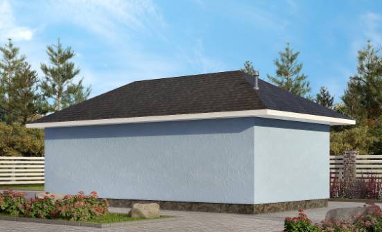 040-001-Л Проект гаража из газобетона Гудермес | Проекты одноэтажных домов от House Expert