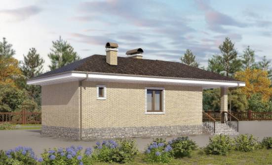 040-002-П Проект бани из бризолита Гудермес | Проекты одноэтажных домов от House Expert