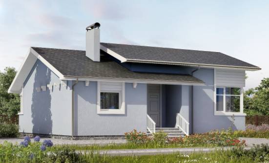 110-003-Л Проект одноэтажного дома, экономичный коттедж из бризолита Грозный | Проекты одноэтажных домов от House Expert