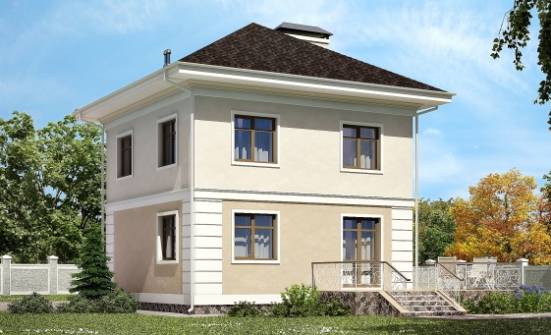 090-003-Л Проект двухэтажного дома, экономичный дом из керамзитобетонных блоков Грозный | Проекты домов от House Expert