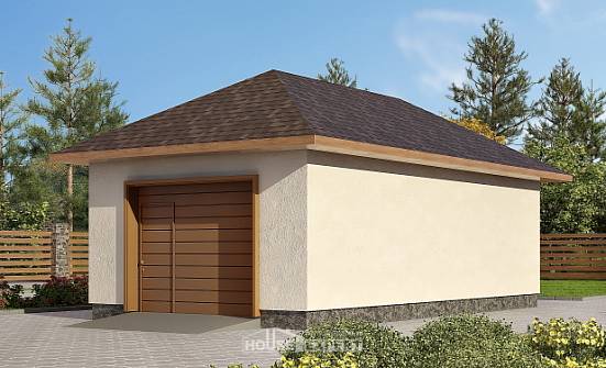 040-001-П Проект гаража из блока Грозный | Проекты домов от House Expert