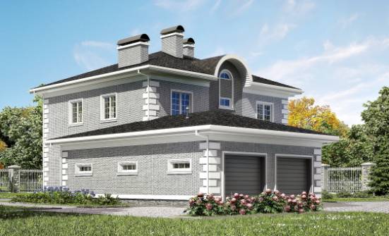 245-004-Л Проект двухэтажного дома и гаражом, классический домик из кирпича Грозный | Проекты домов от House Expert