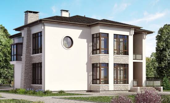 300-005-П Проект двухэтажного дома, классический загородный дом из кирпича Гудермес | Проекты домов от House Expert