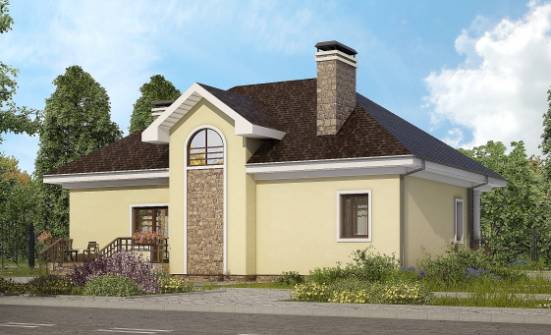 150-008-Л Проект двухэтажного дома с мансардой, экономичный домик из пеноблока Грозный | Проекты домов от House Expert
