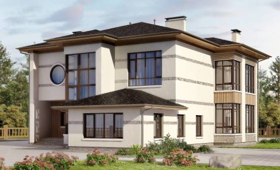 345-001-П Проект двухэтажного дома, современный дом из блока Гудермес | Проекты домов от House Expert