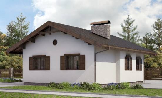 090-002-П Проект одноэтажного дома, недорогой домик из кирпича Гудермес | Проекты домов от House Expert