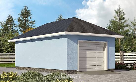 040-001-Л Проект гаража из газобетона Гудермес | Проекты домов от House Expert