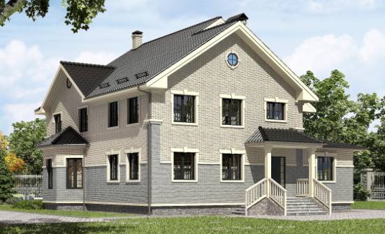 300-004-П Проект двухэтажного дома, красивый дом из бризолита Гудермес | Проекты домов от House Expert