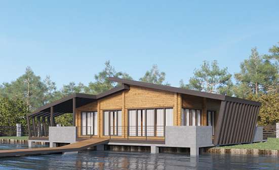 100-007-П Проект бани из бревен Гудермес | Проекты домов от House Expert