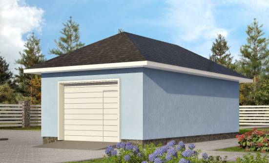 040-001-Л Проект гаража из газобетона Гудермес | Проекты домов от House Expert