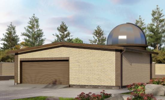 075-001-Л Проект гаража из кирпича Гудермес | Проекты домов от House Expert