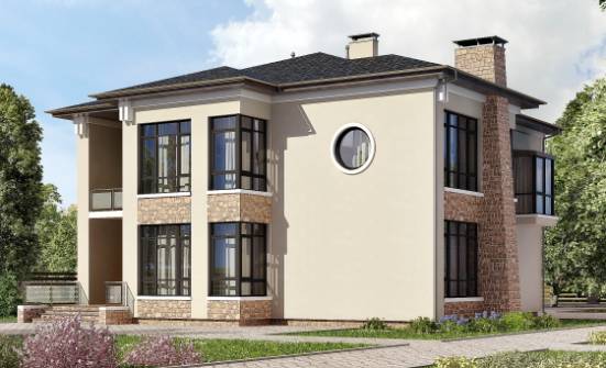 300-005-Л Проект двухэтажного дома, просторный дом из кирпича Гудермес | Проекты домов от House Expert
