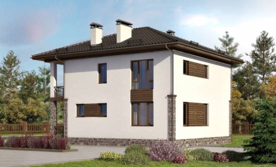 170-005-П Проект двухэтажного дома, компактный домик из керамзитобетонных блоков Грозный | Проекты домов от House Expert