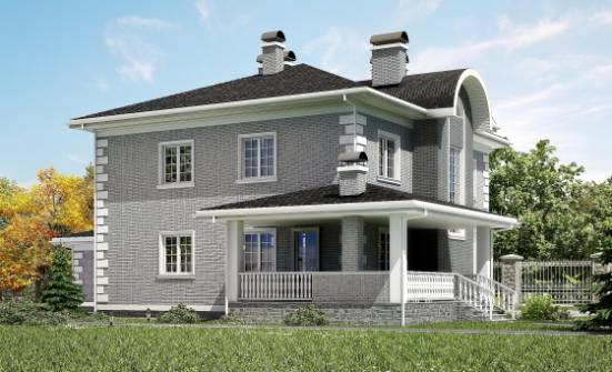 245-004-Л Проект двухэтажного дома и гаражом, классический домик из кирпича Грозный | Проекты домов от House Expert