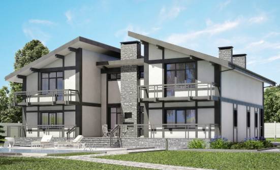 280-002-П Проект двухэтажного дома мансардой, классический коттедж из кирпича Грозный | Проекты домов от House Expert