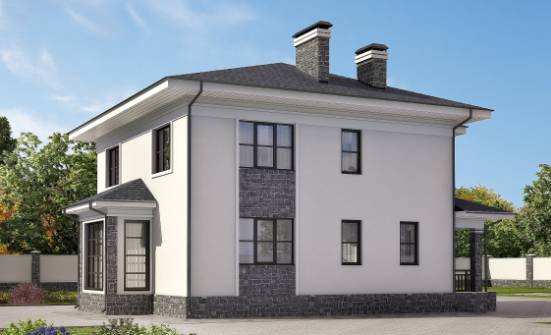 155-011-П Проект двухэтажного дома, классический домик из поризованных блоков Грозный | Проекты домов от House Expert
