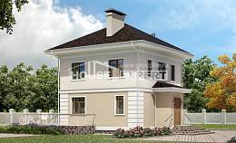 090-003-Л Проект двухэтажного дома, бюджетный загородный дом из блока, Грозный